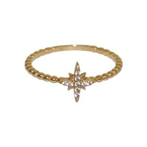 14k Solid Gold Stacking Star Ring 1.47 Grams Size 7.5